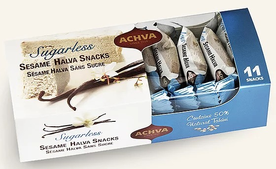 Achva Sugarless Sesame Halva Snacks 11 CT 9.7 oz